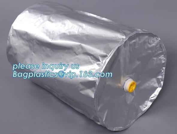 Aluminium Foil Liquid Protective Lining Bag With Valve, Barrels Bucket Pail Drum Liner IBC Tank Liner Oil Packaging