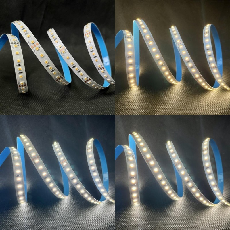 Remote Control Tunable White LED Strip CCT WW CW LED Tape for Home Commercial 