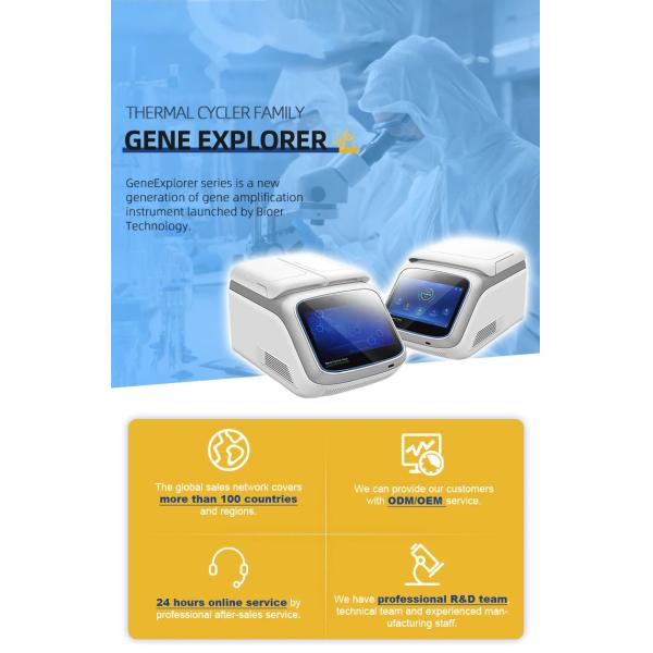 Medical Gradient Thermal Cycler for PCR Genes Life Science Equipments Automatic Hot-lid