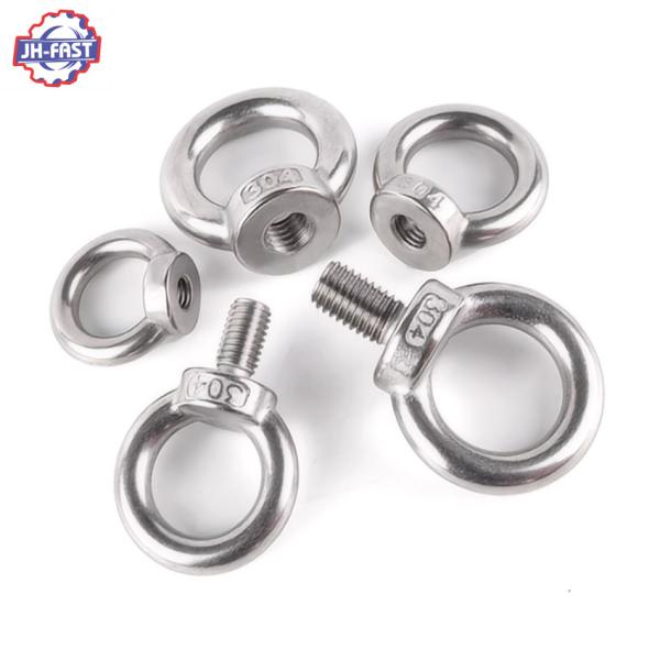 DIN 580 35mm Length Grade 8 Fully Threaded Carbon Steel Black Galvanized Eye Bolt