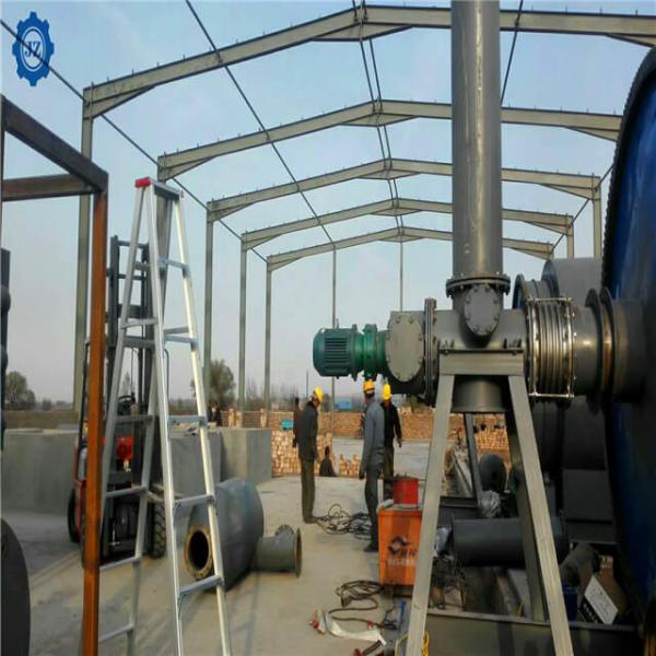 10 Ton Automatic Scrap Tyre Recycling Waste Tire Pyrolysis Machine For Fuel Oil