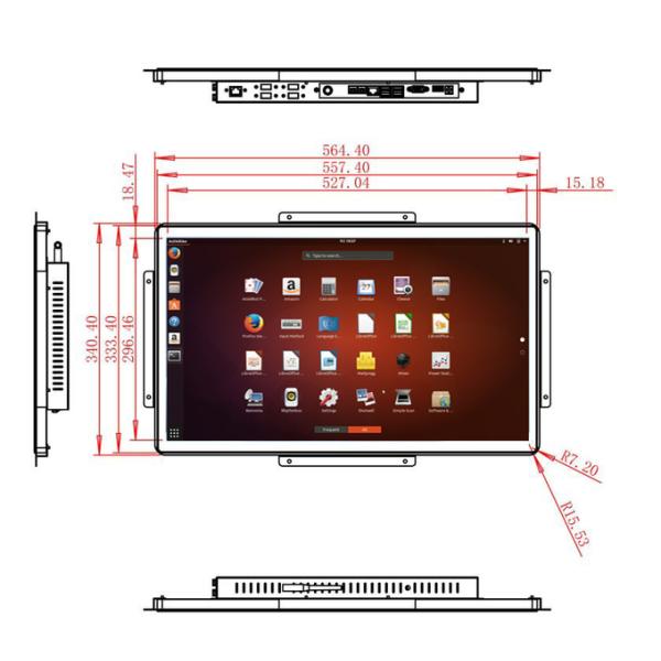 23.8-Inch Linux Industrial Interface for Logistics Tracking, Digital Directories, Retail Systems, and Environmental Monitoring