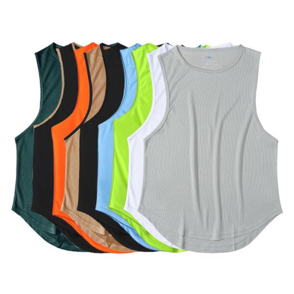 Digital Printing XMAMLON OEM RTS QUICK DRY Gym Marathon Running Vest for Men's Fitness