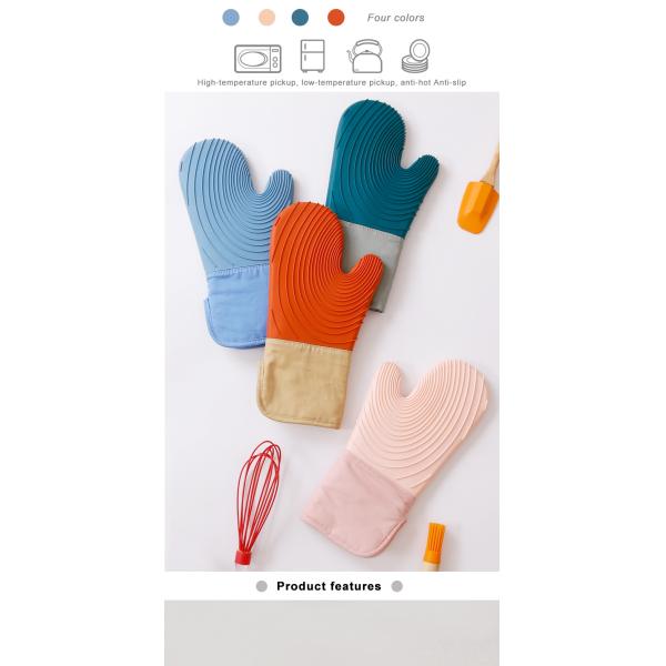 Multifunction Professional Heat Resistant Flexible Oven Gloves Silicone Oven Mitt