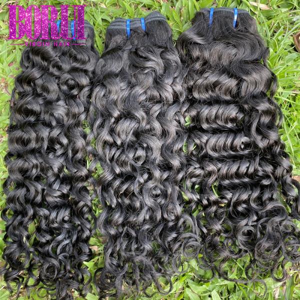 Water Wave Peruvian Straight Hair Bundles , 10A Grade Peruvian Virgin Human Hair