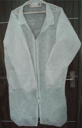 Waterproof Medical Student Disposable Lab Coat Lab Jackets For Doctors Zip Closure