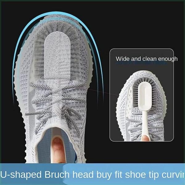 Soft Shoe Cleaning Brush Three Sided Household Multifunctional Cleaning Brush