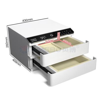 Ouvrez automatiquement la boîte à bijoux à double couche sécurisée 34 kg avec double alarme