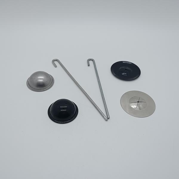 Aluminum Fastener With Self Locking Washer Solar Panel J Hook 4.7inch Mesh Clips For Pest Control Solar Panel