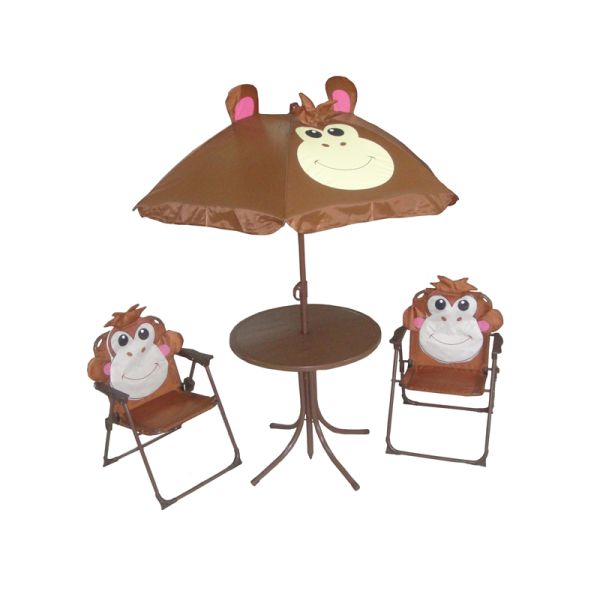 garden four set kid's folding beach chair with umbrella