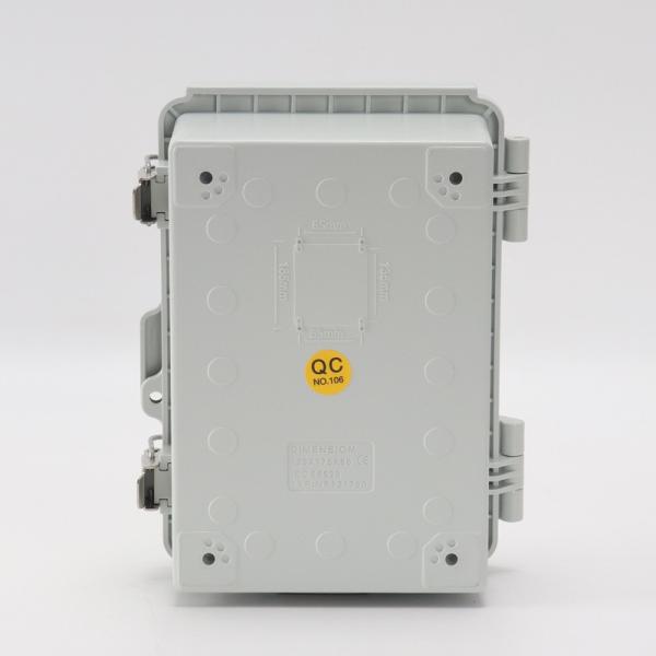 AB-BG-171290 Plastic Outdoor NEMA Economy Box with Solid Door, 175x125x90mm 6.88x4.92x3.54 Light Gray Finish,Opaque