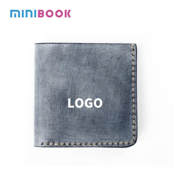 Nylon Lined Retro First-Layer Cowhide Hand-Stitched Small Wallet for Your Convenience