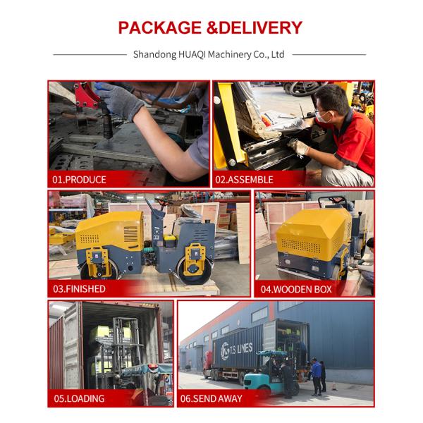 1 тонны двойной барабанной ходьбы за дорогой ролики грунтовые компрессоры ролики для дорожного строительства