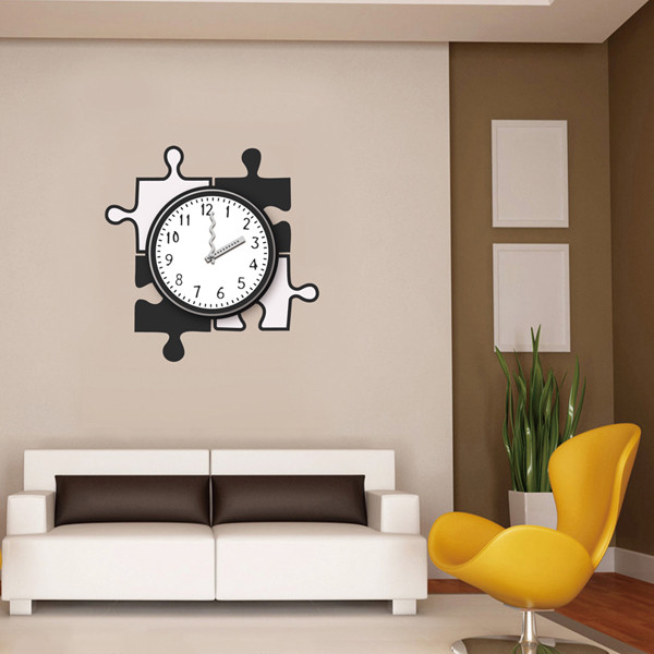 Personalized 3M Removable Vinyl Home Decoration Wall Sticker Clock 25A017