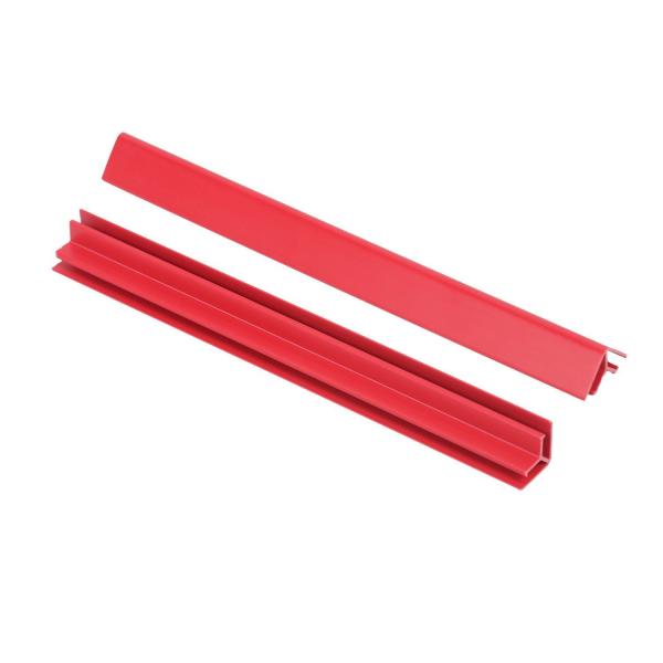 Pink Red PP Profile Corrosion Resistant Rigid PVC Extrusion Tubes Plastic Customized