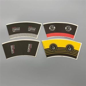 PE coated paper cup fan for  disposable hot coffee and cold beverage paper cup