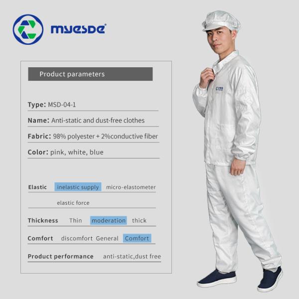 одежда оптовый анти- статический ESD esd одевает coveralls чистой комнаты куртки чистой комнаты одежды безопасности
