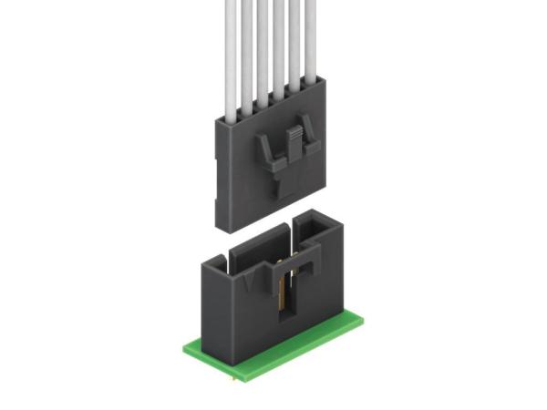 Pitch 2.54mm Wire To Board Wafer Connectors Vertical 180° DIP Type 1*2Pin-1*12Pin