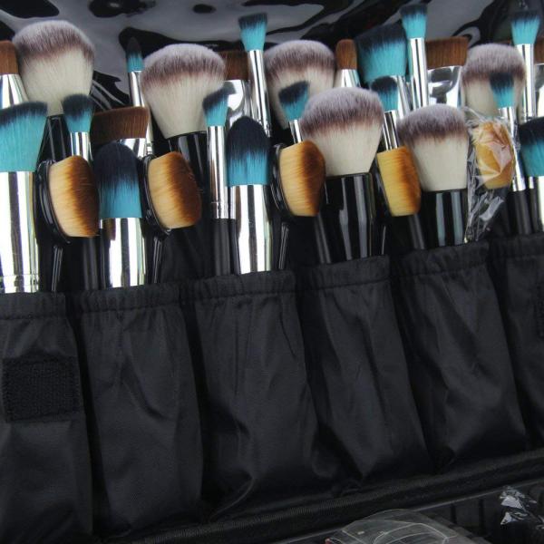 3 Layer Zipper Closure Brush Storage Box With Shoulder Strap