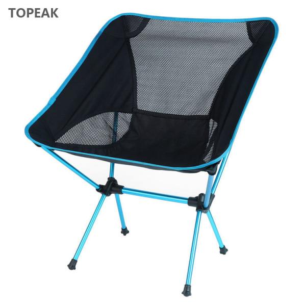 Grey Cute Outdoor Fabric Folding Chairs Metal Patio For Heavy Person