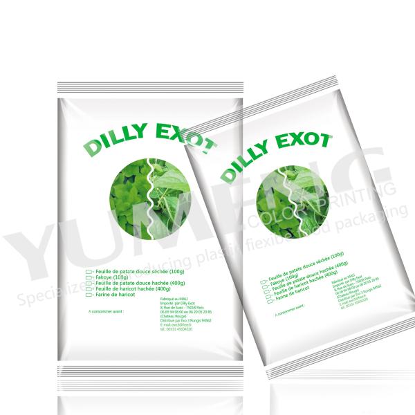 Free Sample Stand up Matte Plastic Zipper Bags Herbal Organic Tea Bag Heat Seal Custom Tea Packaging Bag Sachet