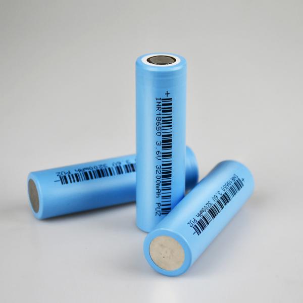 11.744Wh INR18650 3200mAh Lithium Cylindrical Battery Deep Cycle Cell