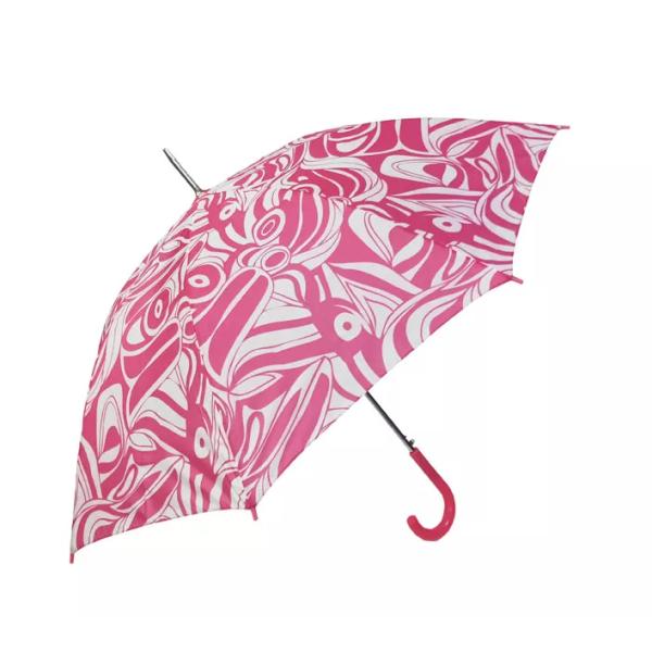 Зонтик продвижения автоматической открытой рамки серебра металла бумажный печатая 46 дюймов