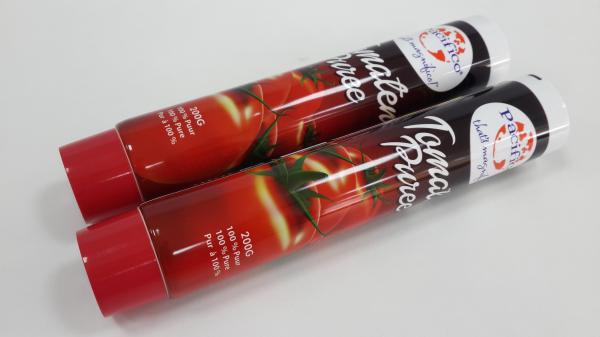 200Ml Liquid Foods plastic tube containers Tomato sauce Packaging Aluminum Barrier Laminated Material