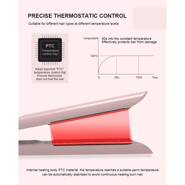 Ceramic Tourmaline Nano Hair Straightener , Hotel Hot Tools Flat Iron 35W