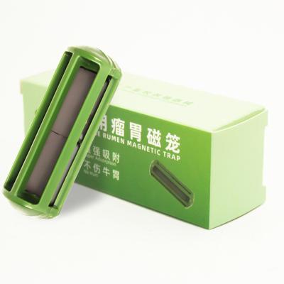 Square Cow Green Groove 0.12kg Rumen Magnet For Cattle Digestion