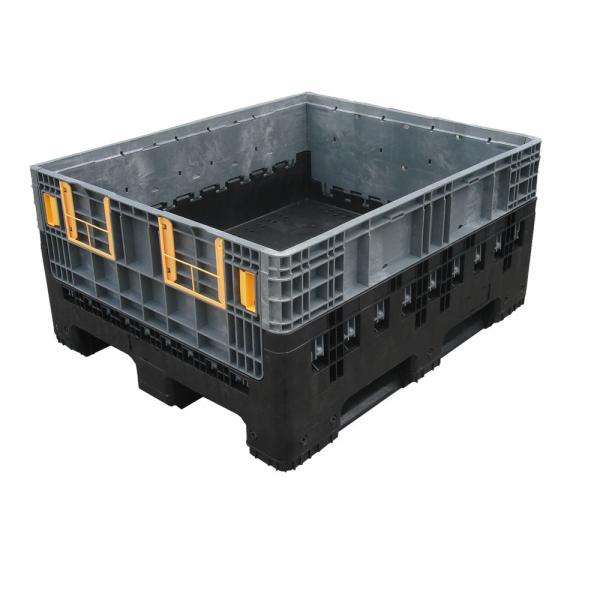 1200*1000*590mm Heavy Duty Foldable Warehouse Storage Container with Wheels and Handle 1T