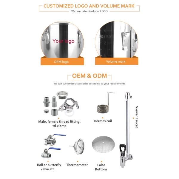 Производство вина Котел Пивоварное оборудование Домашнее использование из нержавеющей стали
