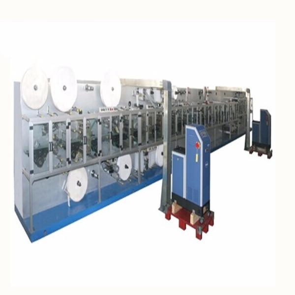 CE Certified 450kgs/Hour Sanitary Pad Automatic Machine 10KW PE Film