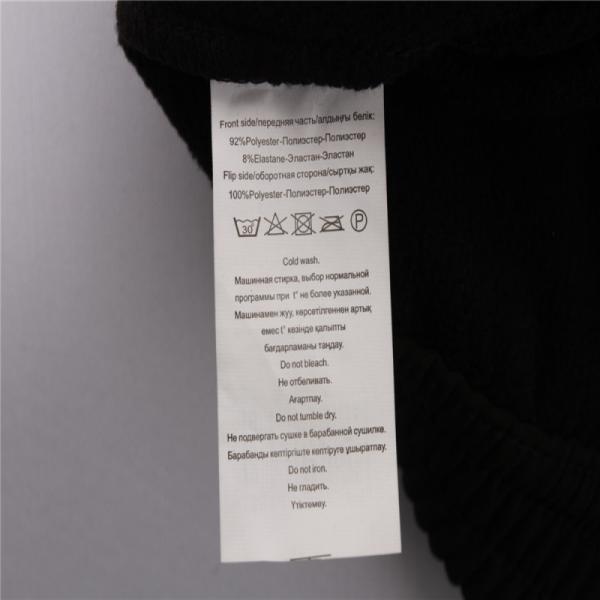 Black Kids Softshell Pants 92% polyester 8% elastic Children's Winter Clothes