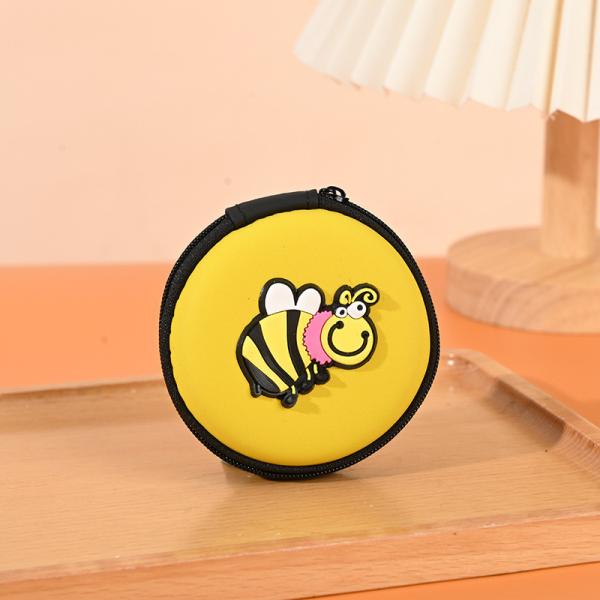 Pattern Type others Round 2d 3d Coin Usb Lines Earphone Pvc Eva Organizer Bags