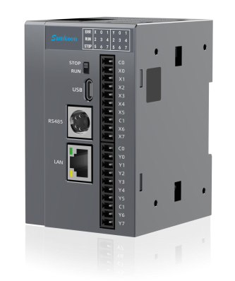 IP30 Industrial PLC Controller 200kHz PLC Programmable Controller Customized