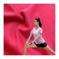 Wick 75D Polyester Birdseye malla de tela elástica para ropa de actuación de mujeres