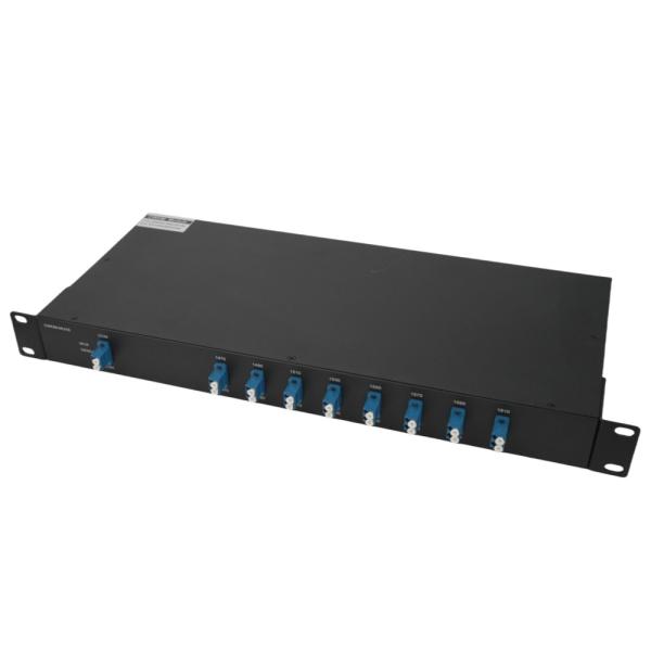 Customizable 8CH 1270 to 1410nm CWDM MUX DEMUX for Dual Fiber Data Transmission with Advanced Thin Film Coating