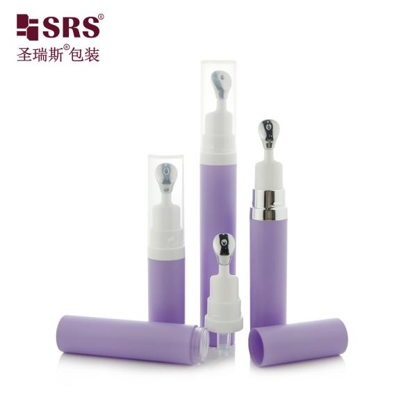 A0035 7. 5ml 10ml 15ml 化粧品 包装 眼ケアジェル プラスチック 無空気 スナップオン ポンプ ボトル アプリケーション器