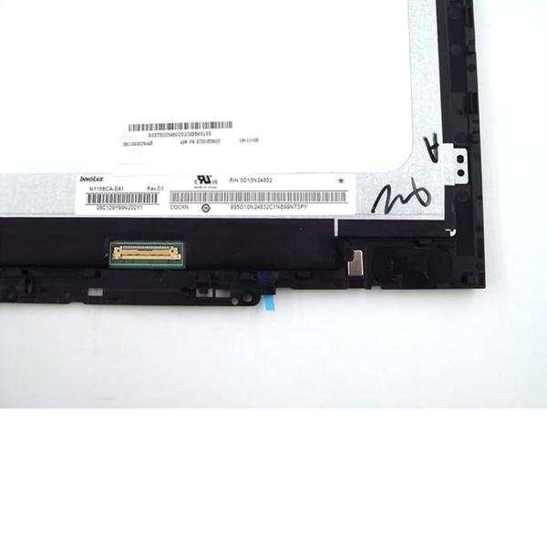 5D10U89043 Lenovo Chromebook 300E 81H0 LCD sem toque com conjunto de quadro e vidro