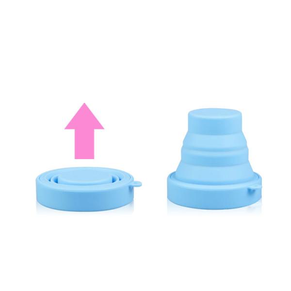Creative folding cups they carry, food-grade silicone cup, travel mug telescopic