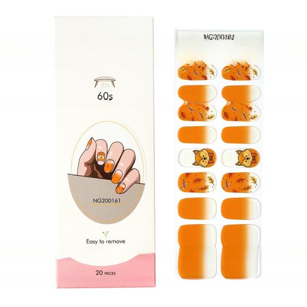 Uv gel Hot Sell Semi Cured Wraps Long Lasting Gel Nail Stickers New Arrival Styles Nail Gel Wraps With Uv Lamp