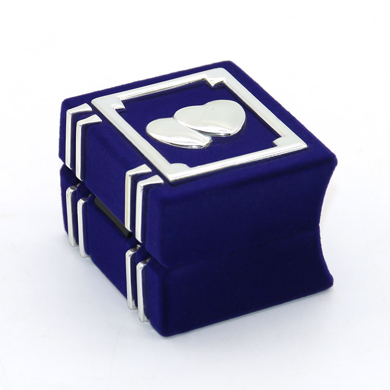 Special Velvet Book Jewelry Boxes Custom Color Velvet Wedding Ring Box