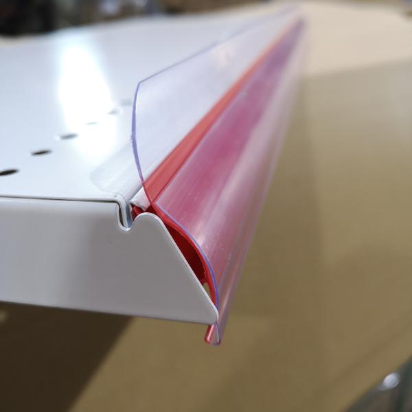 Tenedor de acrílico plástico del precio del PVC de la venta al por menor del supermercado para los estantes