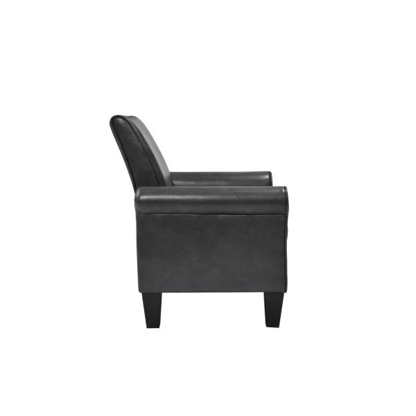 Multiscene Antiwear Leather Cuddle Chair , Practical Distressed Leather Armchair