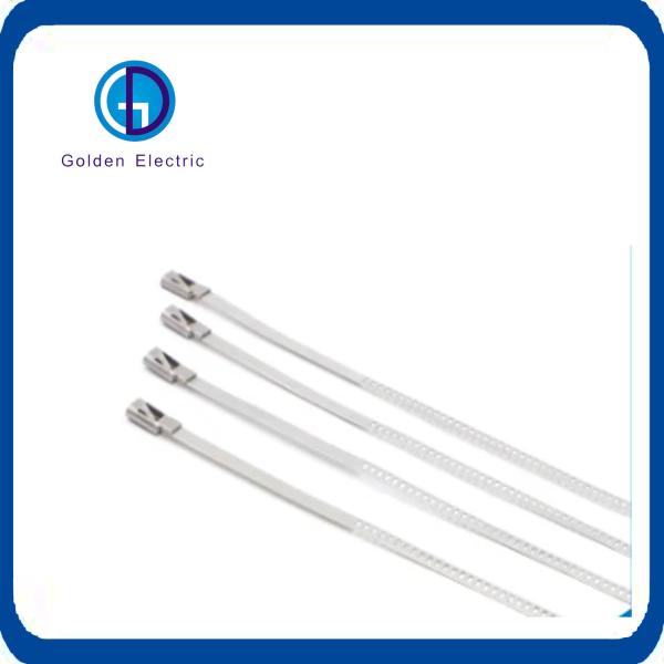 8-175 kg Resistência à tração Cintos de cabo de metal Fios de fio de aço inoxidável com dentes de bloqueio
