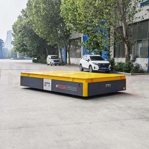 6 Ton Electric Transfer Platform Rubber Wheel Electric Transport Cars
