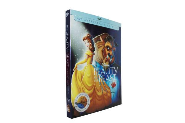 Free DHL Shipping@New Release HOT Cartoon DVD Movies Beauty and the Beast 25th Anniversary Edition,New factory sealed!