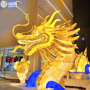New Year Handmade Outdoor Chinese Silk Lantern For Chinatown Celebrations