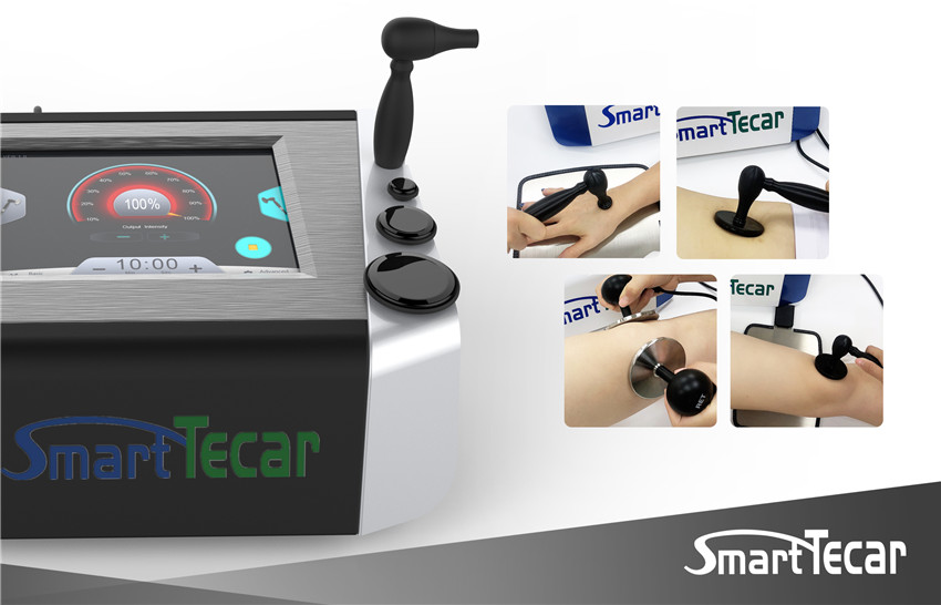 Портативная машина терапией Tecar диатермии для растяжения Plantar Fasciitis лодыжки Injuiry спорта